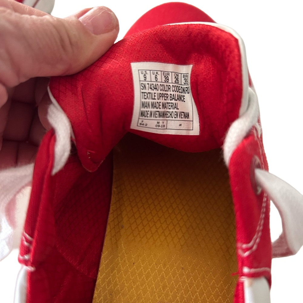 Skechers Red Women’s s Shoes with White Accents - Picture 3 of 4